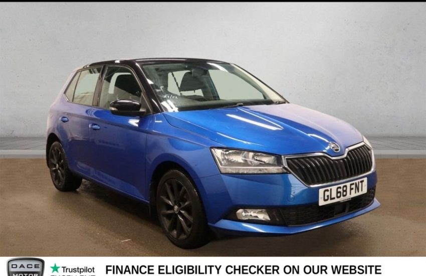 Used 2019 BLUE SKODA FABIA for sale in Manchester
