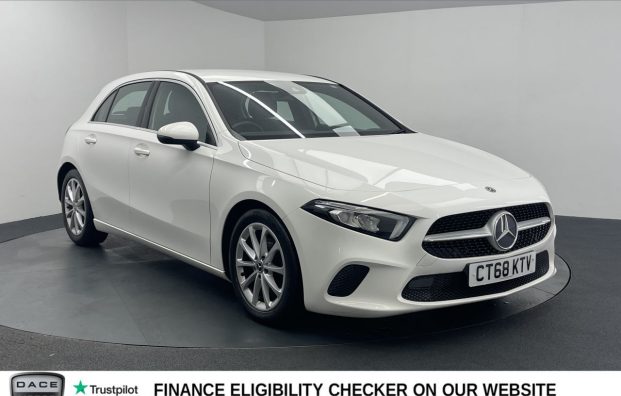 Used 2019 WHITE MERCEDES-BENZ A-CLASS for sale in Manchester