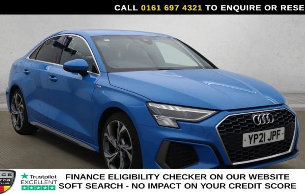 Used 2021 BLUE AUDI A3 for sale in Manchester