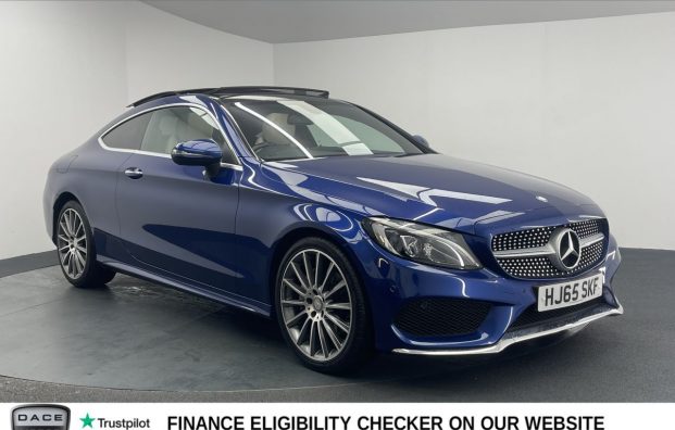 Used 2016 BLUE MERCEDES-BENZ C-CLASS for sale in Manchester