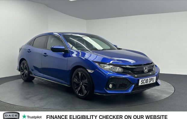 Used 2018 BLUE HONDA CIVIC for sale in Manchester