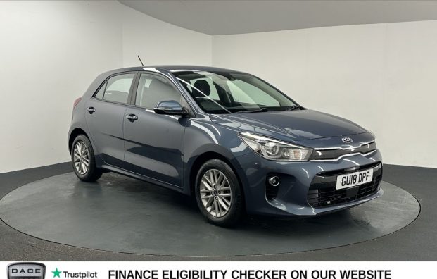 Used 2018 BLUE KIA RIO for sale in Manchester