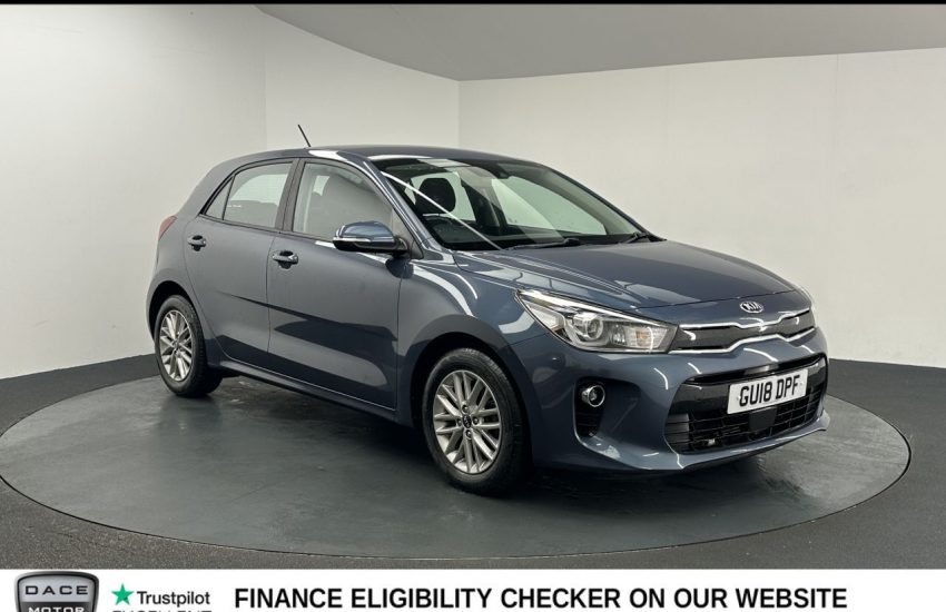 Used 2018 BLUE KIA RIO for sale in Manchester
