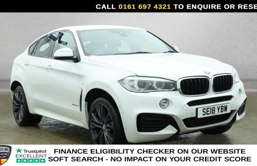 Used 2018 WHITE BMW X6 for sale in Manchester