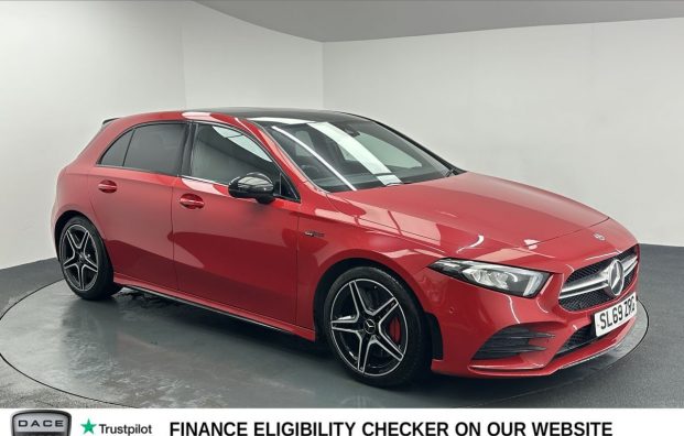 Used 2019 RED MERCEDES-BENZ A-CLASS for sale in Manchester