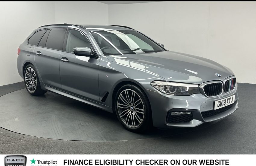 Used 2018 BLUE BMW 5 SERIES for sale in Manchester