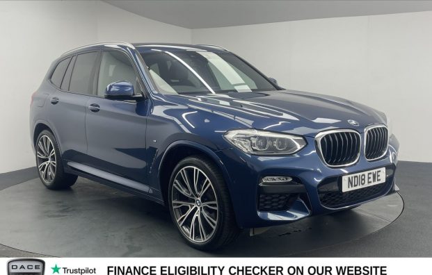 Used 2018 BLUE BMW X3 for sale in Manchester