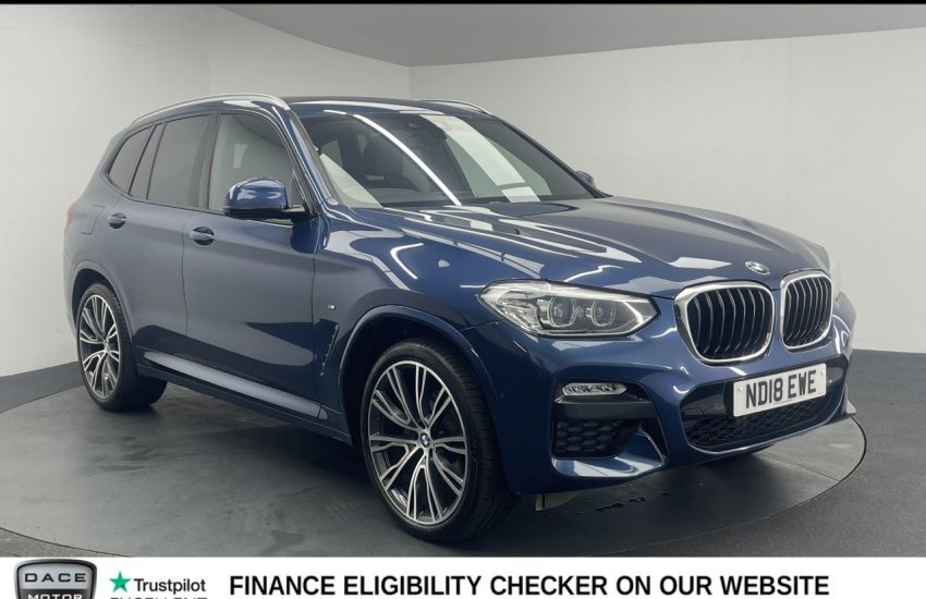 Used 2018 BLUE BMW X3 for sale in Manchester