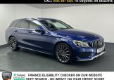 Used 2018 BLUE MERCEDES-BENZ C-CLASS for sale in Manchester
