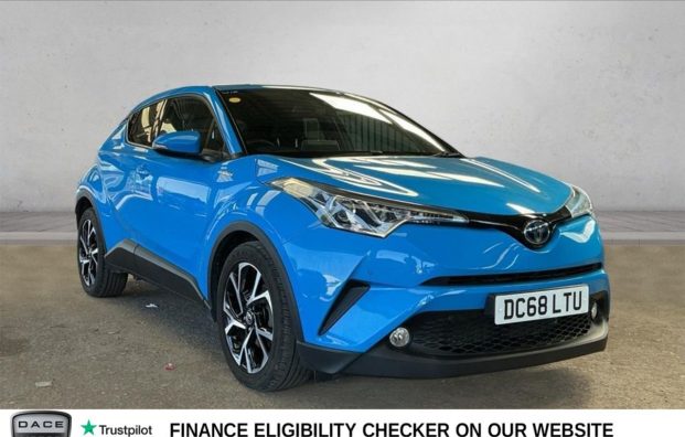 Used 2018 BLUE TOYOTA C-HR for sale in Manchester