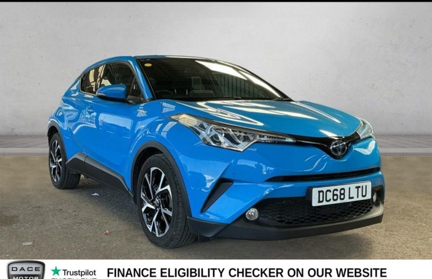 Used 2018 BLUE TOYOTA C-HR for sale in Manchester