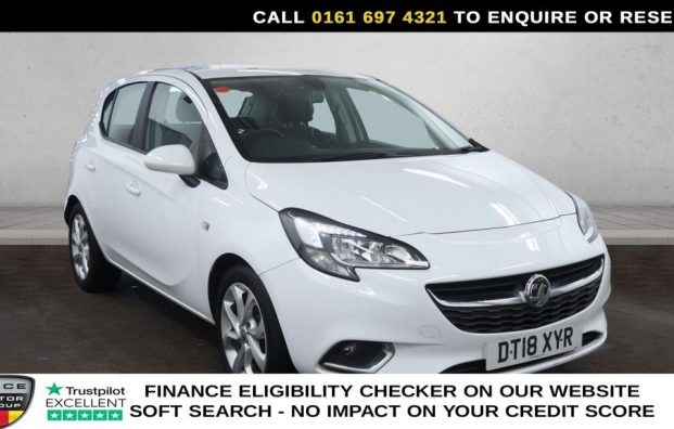 Used 2018 WHITE VAUXHALL CORSA for sale in Manchester