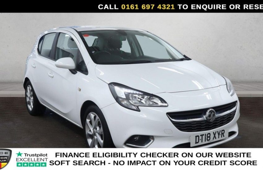 Used 2018 WHITE VAUXHALL CORSA for sale in Manchester