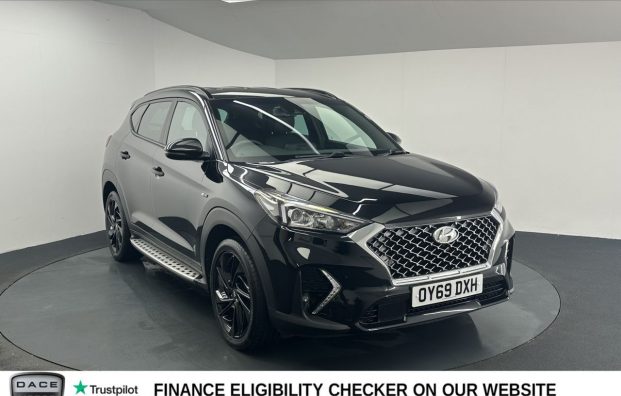 Used 2019 BLACK HYUNDAI TUCSON for sale in Manchester