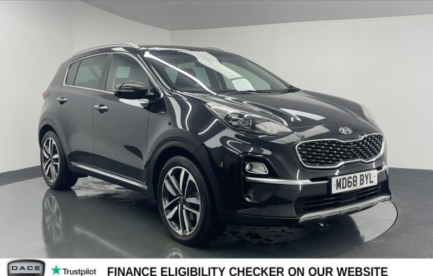 Used 2019 BLACK KIA SPORTAGE for sale in Manchester