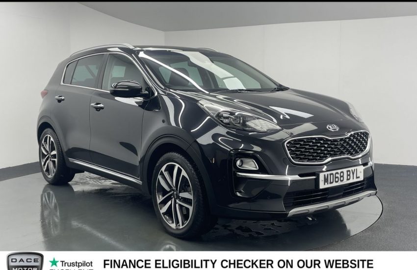 Used 2019 BLACK KIA SPORTAGE for sale in Manchester
