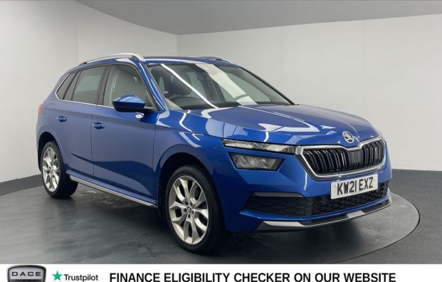 Used 2021 BLUE SKODA KAMIQ for sale in Manchester