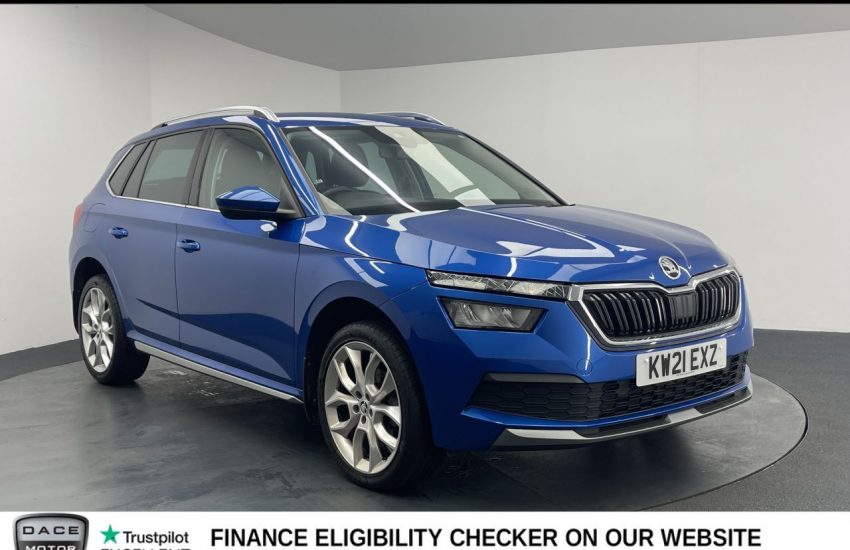 Used 2021 BLUE SKODA KAMIQ for sale in Manchester